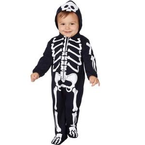 SPIRIT HALLOWEEN • TODDLER SKELETON COVERALLS